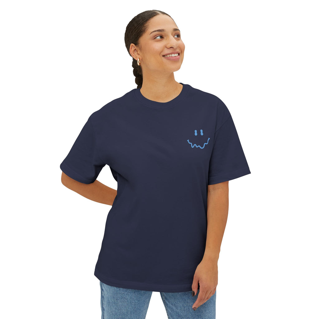 Rather Be Smiley Tee - Oversized Boxy