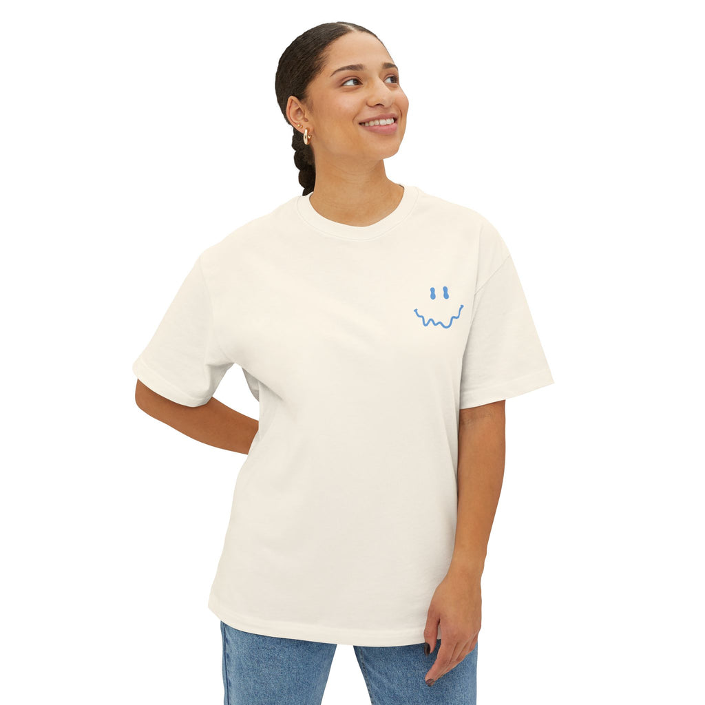 Rather Be Smiley Tee - Oversized Boxy
