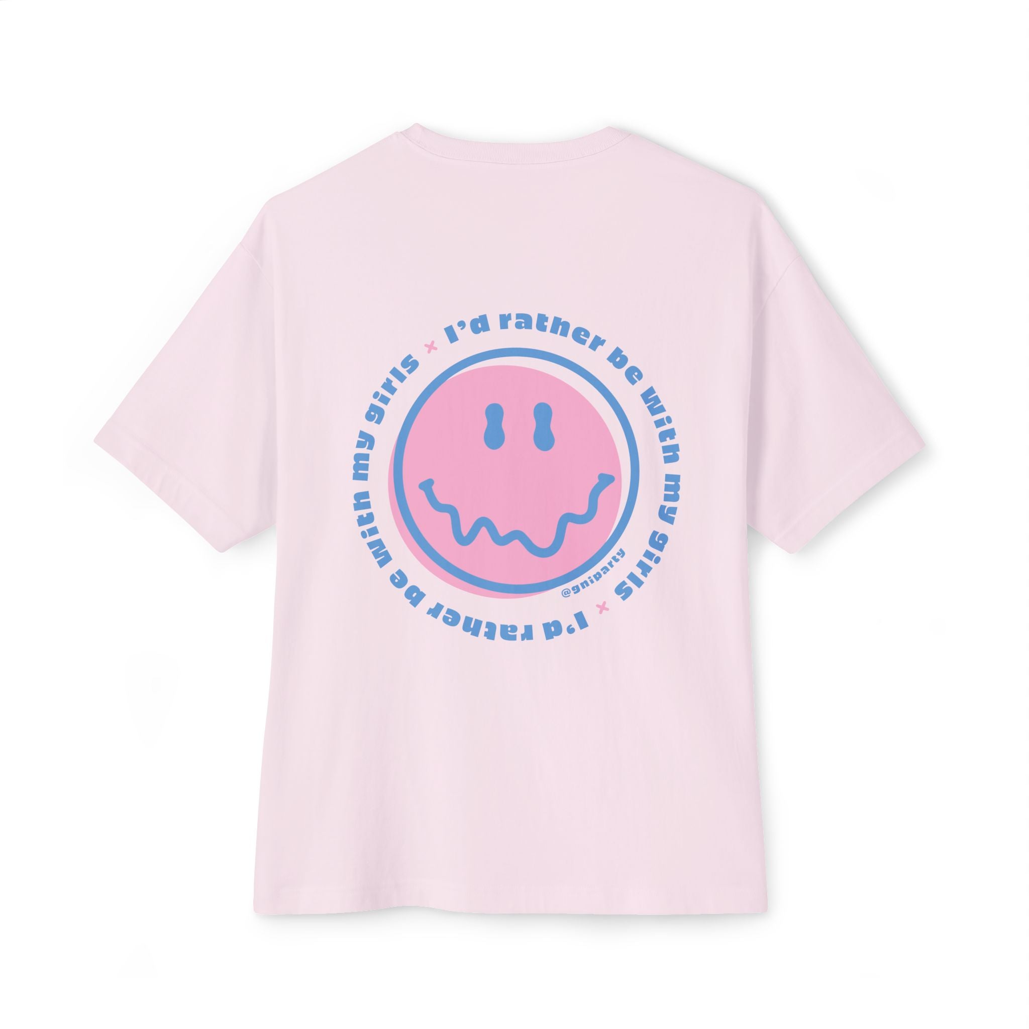 Rather Be Smiley Tee - Oversized Boxy