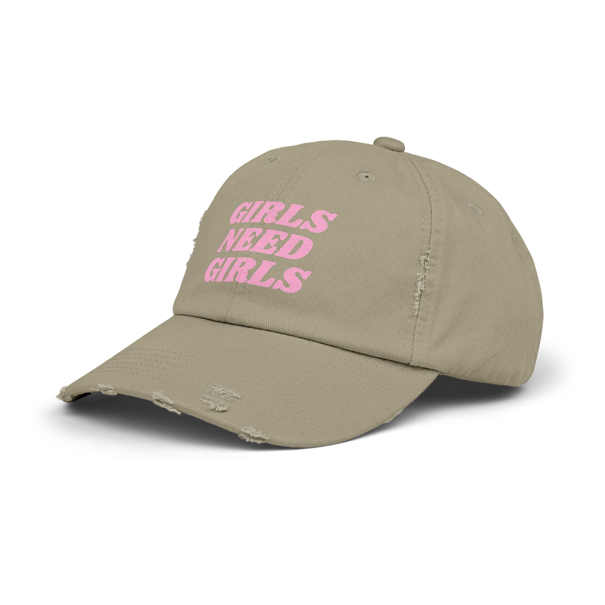 GIRLS NEED GIRLS Distressed Cap