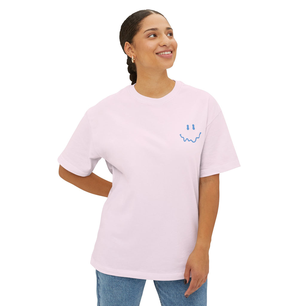 Rather Be Smiley Tee - Oversized Boxy