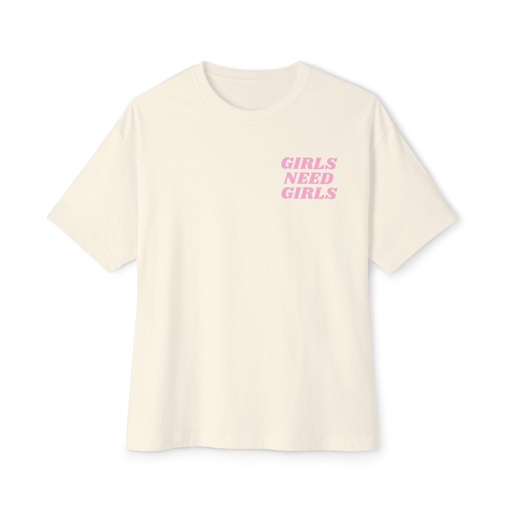 GIRLS NEED GIRLS Oversized Boxy T‑Shirt