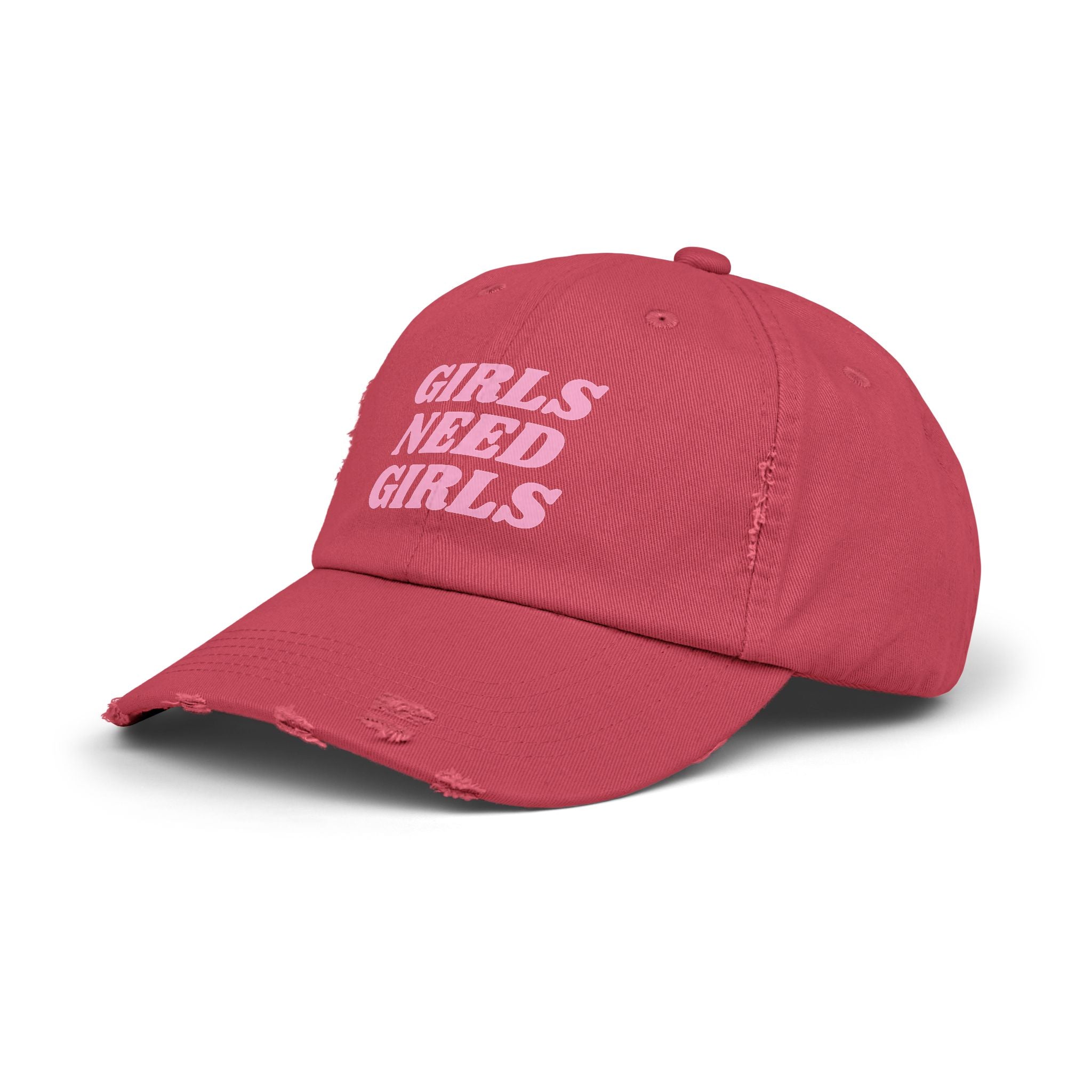 GIRLS NEED GIRLS Distressed Cap