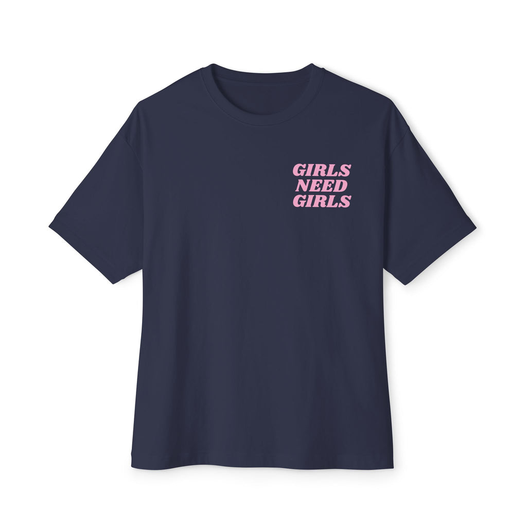 GIRLS NEED GIRLS Oversized Boxy T‑Shirt