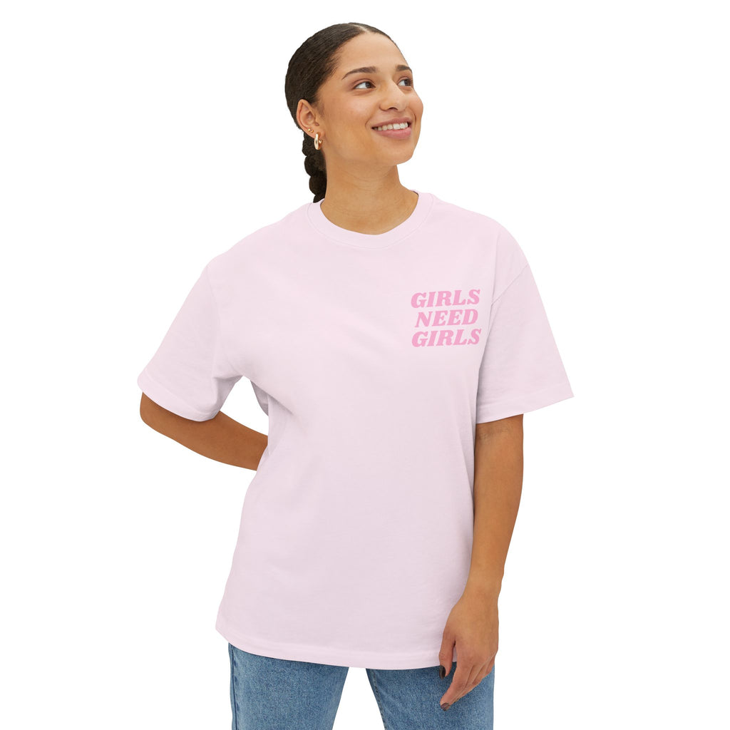 GIRLS NEED GIRLS Oversized Boxy T‑Shirt