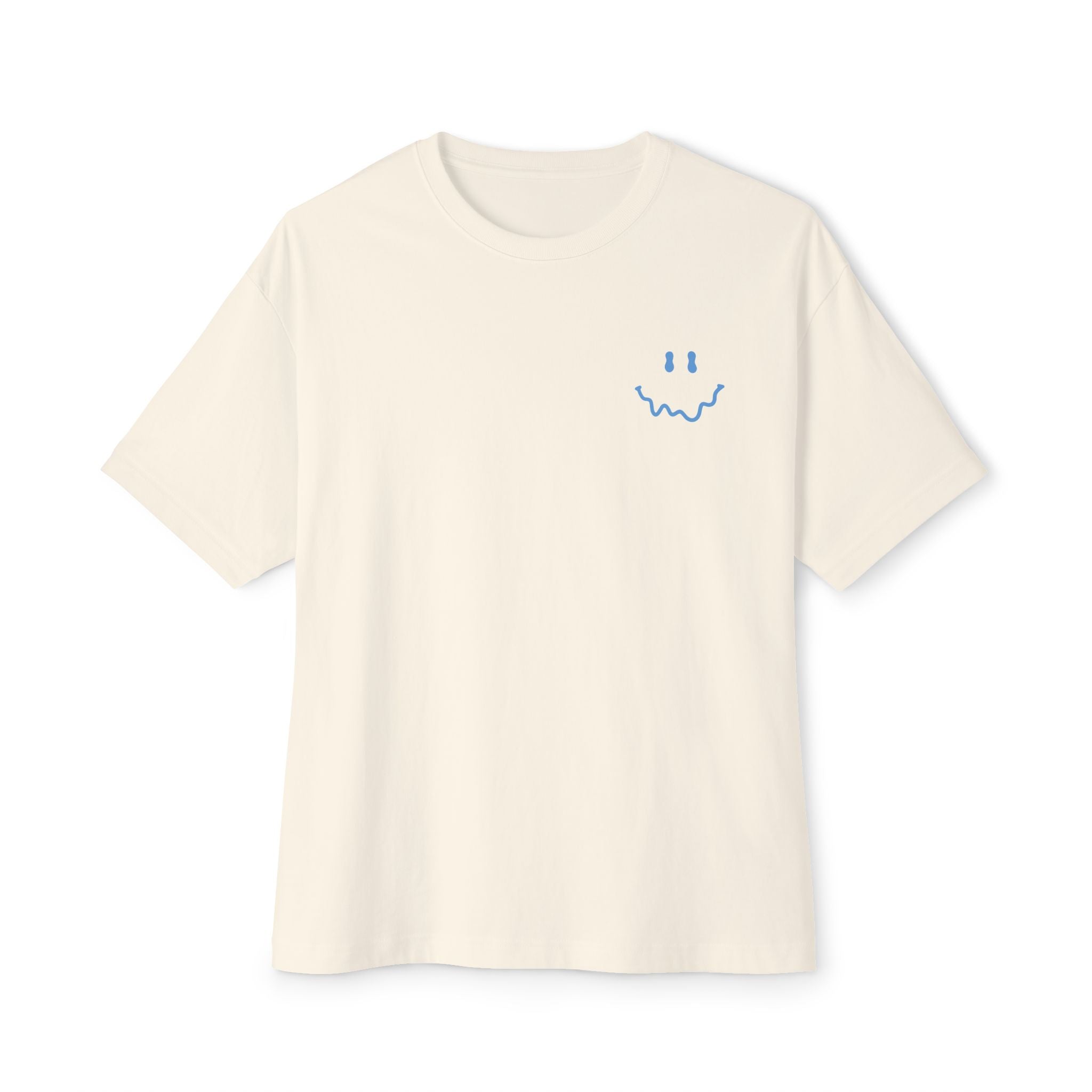 Rather Be Smiley Tee - Oversized Boxy
